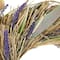 14" Artificial Grass and Lavender Spring Wreath